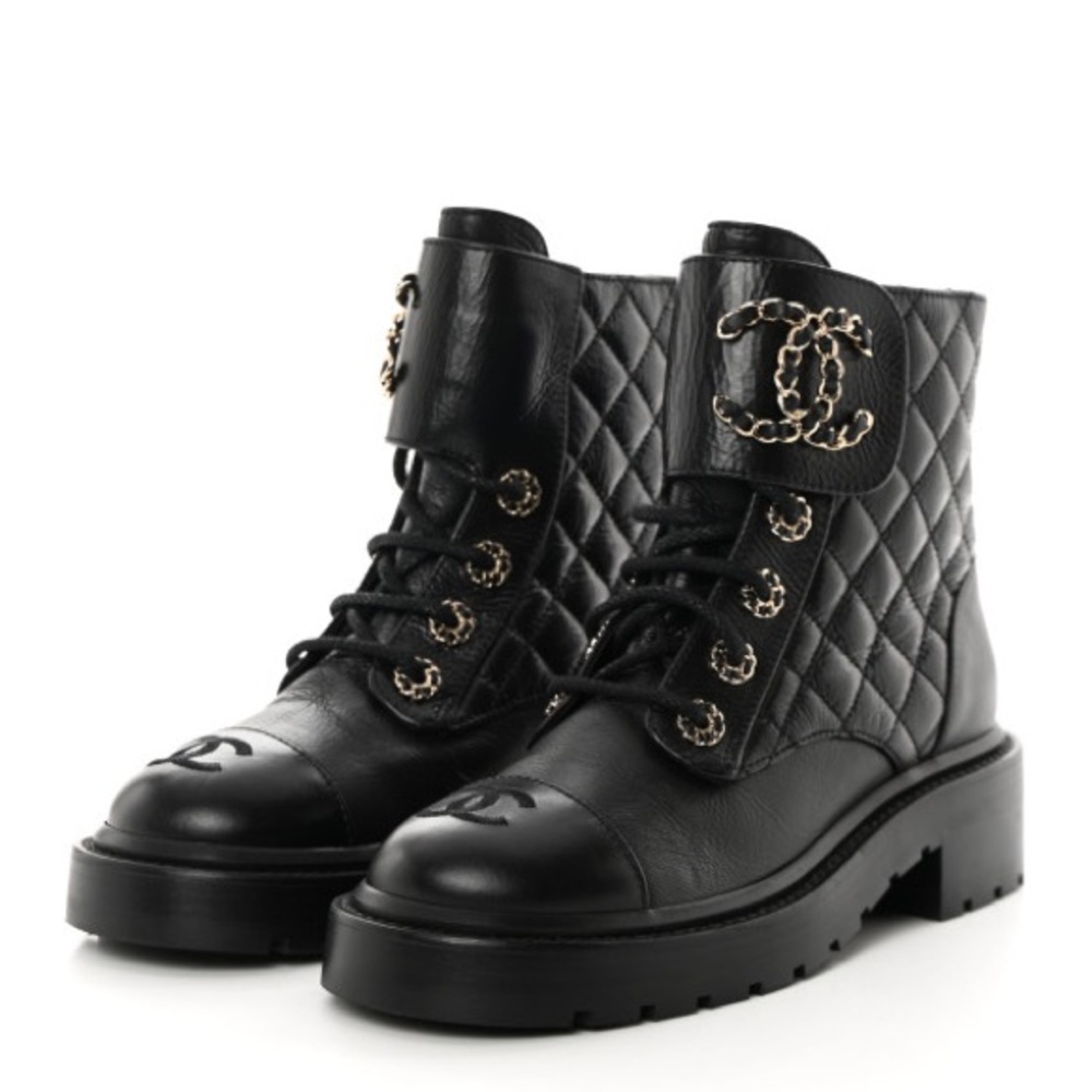 Chanel Combat Boots